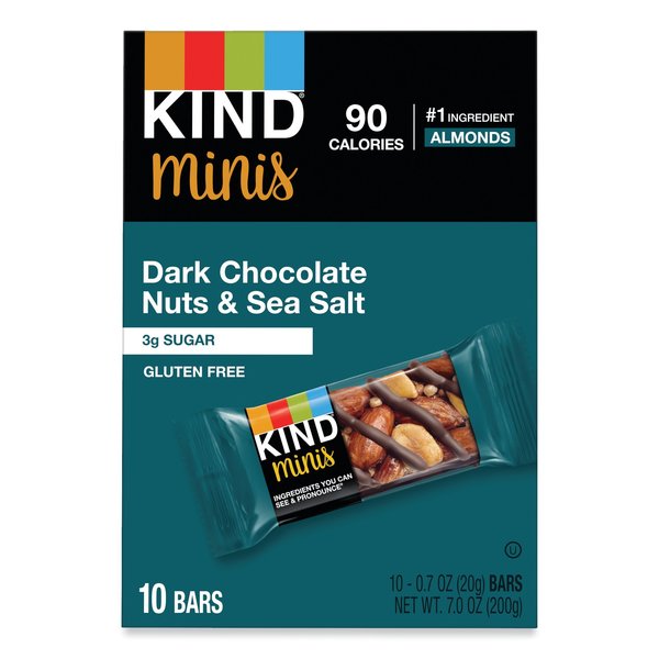 Kind Minis, Dark Chocolate Nuts/Sea Salt, 0.7 oz, PK10 27959